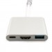 Extradigital Порт-реплікатор Extradigital USB Type-C to HDMI/USB 3.0/Type-C (0.15m) (KBH1691)
