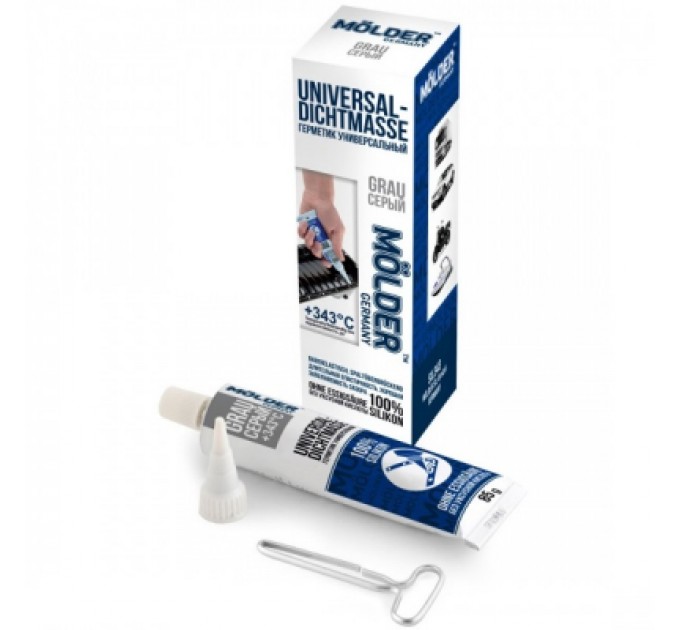 MOLDER Герметик автомобільний MOLDER UNIVERSAL-DICHTMASSE GRAU 85г +343С (SIL343)