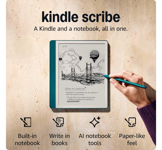 Електронна книга Amazon Kindle Scribe (1st Gen) (2024) 64GB Metallic Jade_JP