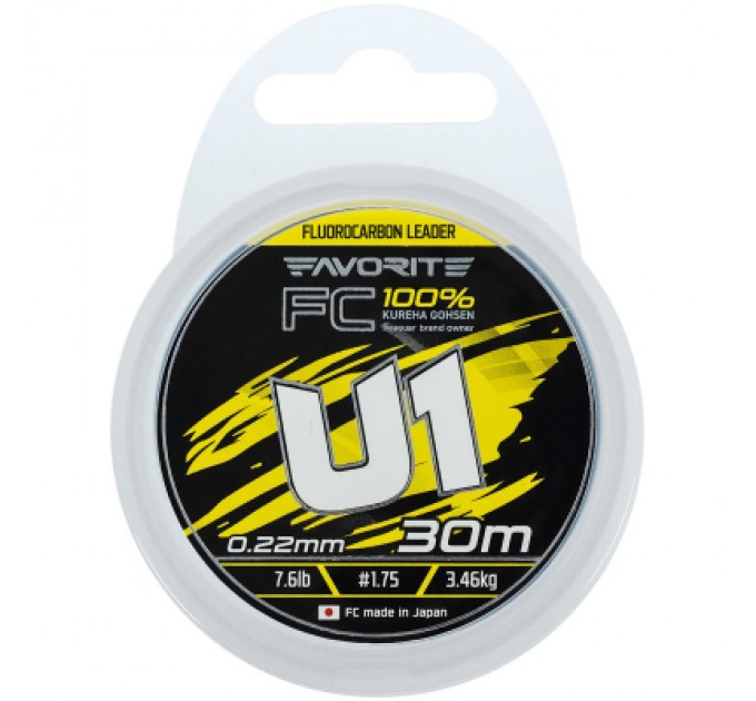 Favorite Флюорокарбон Favorite U1 FC 30m 1.75/0.22mm 7.6lb/3.46kg (1693.12.11)