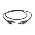 Cablexpert Дата кабель USB 2.0 AM/AF 0.75m Cablexpert (CC-USB2-AMAF-75CM/300-BK)