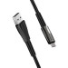 ColorWay Дата кабель USB 2.0 AM to Type-C 1.0m zinc alloy + led black ColorWay (CW-CBUC035-BK)
