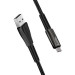 ColorWay Дата кабель USB 2.0 AM to Type-C 1.0m zinc alloy + led black ColorWay (CW-CBUC035-BK)