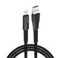 ColorWay Дата кабель USB 2.0 AM to Type-C 1.0m zinc alloy + led black ColorWay (CW-CBUC035-BK)