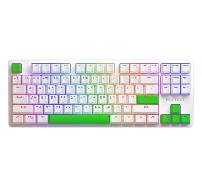 Hator Набір кейкапів Hator PBT Keycaps Autograph Edition Lime Green (HTS-710)