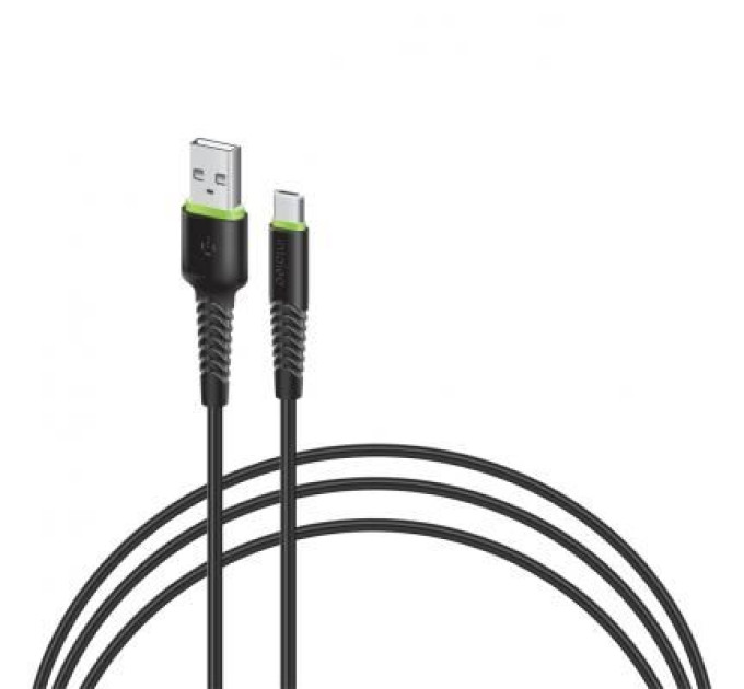 Intaleo Дата кабель USB 2.0 AM to Type-C 0.2m CBFLEXT0 black Intaleo (1283126487446)