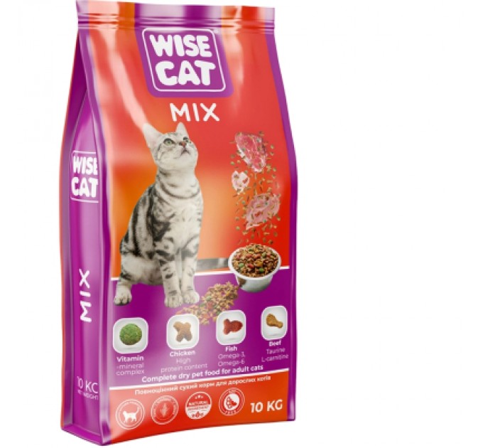 Wise Cat Сухий корм для кішок Wise Cat Mix 400 г (4820111141692)