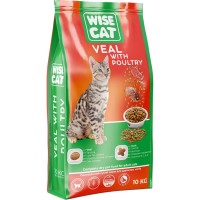 Сухий корм для кішок Wise Cat Veal with poultry 400 г (4820111141630)