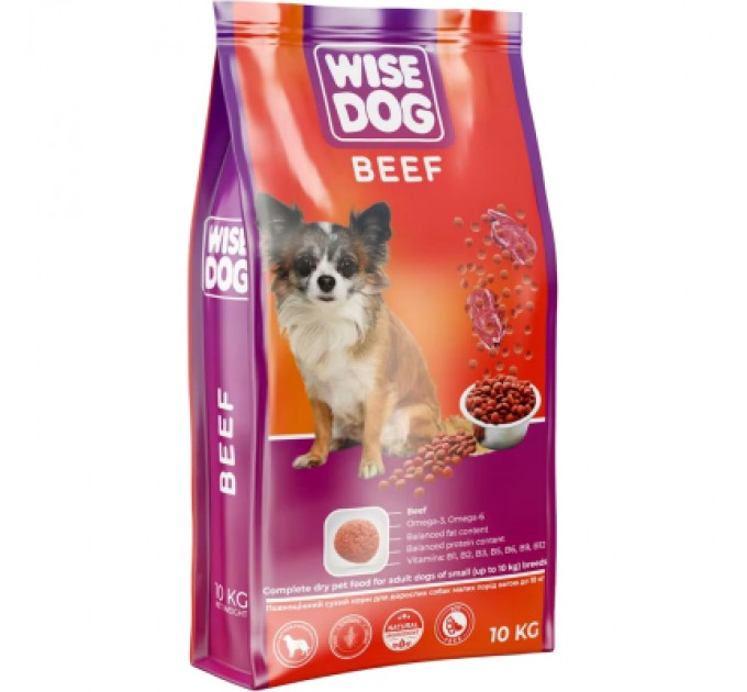 Wise Dog Сухий корм для собак Wise Dog Beef 10 кг (4820111141562)