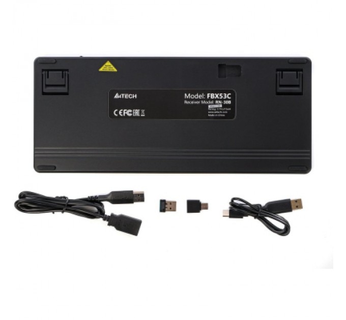 A4Tech Клавіатура A4Tech FBX53C Wireless/Bluetooth UA Black (4711421001908)