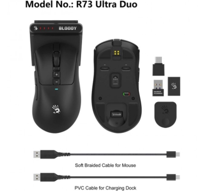 A4Tech Мишка A4Tech Bloody R73 Ultra Duo Wireless Black (4711421002356)