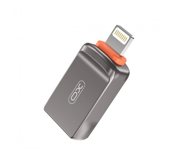 XO Адаптер XO USB - Lightning (F/M) Grey (NB281A-IA.tranish)