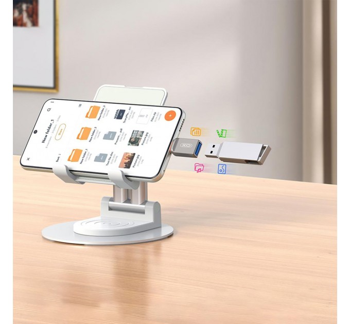 XO Адаптер XO USB Type-C - Lightning (F/M) Grey (NB281B-СA.tranish)