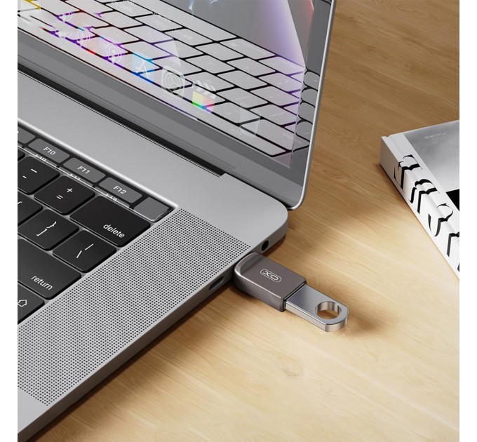 XO Адаптер XO USB Type-C - Lightning (F/M) Grey (NB281B-СA.tranish)