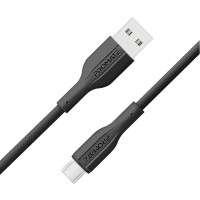 Кабель Promate xCord-AC200 USB - USB Type-C (M/M), 2 м, Black (xcord-ac200.black)