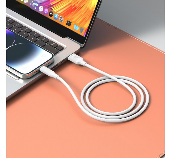XO Кабель XO USB - USB Type-C (M/M), 3А, 60W, 1 м, White (NB265-AC.white)