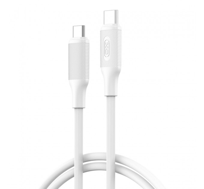 XO Кабель XO USB Type-C - USB Type-C (M/M), 3А, 60W, 1.2 м, White (NB-Q265B-CC.white)