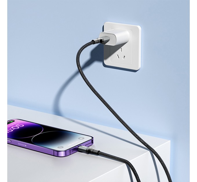 Кабель XO USB Type-C - USB Type-C (M/M), 5А, 240W, 2 м, Black (NB-Q264B-CC.black)