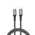 Кабель XO USB Type-C - USB Type-C (M/M), 5А, 240W, 2 м, Black (NB-Q264B-CC.black)