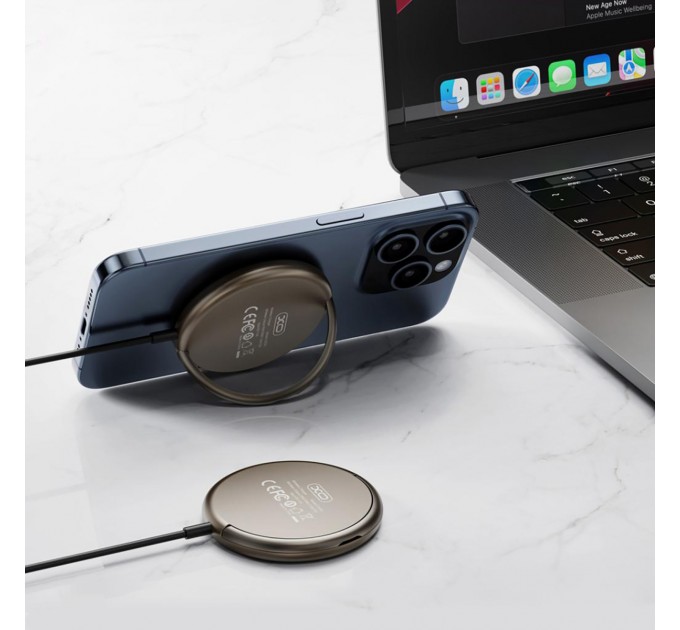 XO Бездротовий зарядний пристрій XO CX028 15W Beige (CX028.tranish)