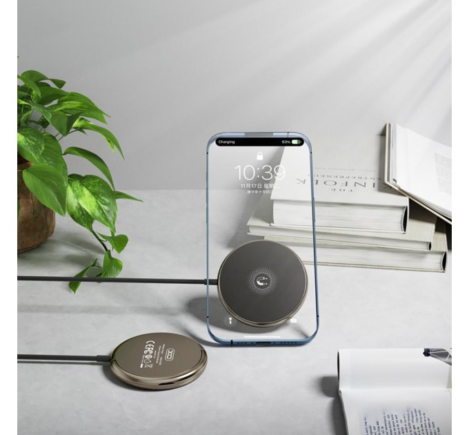 XO Бездротовий зарядний пристрій XO CX028 15W Beige (CX028.tranish)