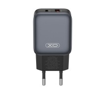 Мережевий зарядний пристрій XO L156 (1USB-С, 1USB, 3А) PD, QC 3.0 Black (L156.black)