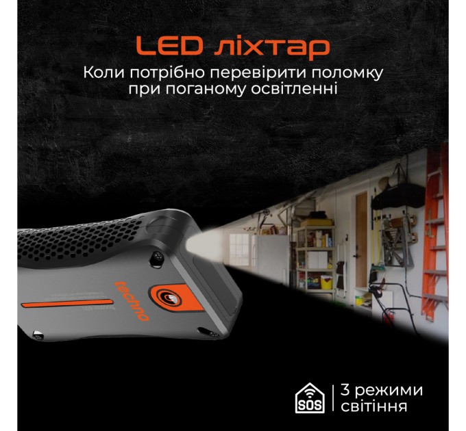 Пусковий пристрій для автомобілів Techno 10000mAh Black (booster-800)