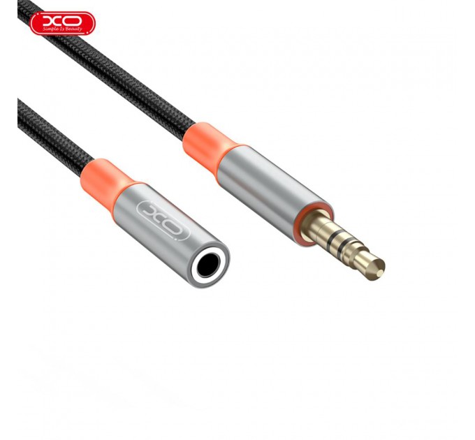Аудио-кабель XO AUX 3.5 мм - AUX 3.5 мм 1 м Black (NB-R269A.black)