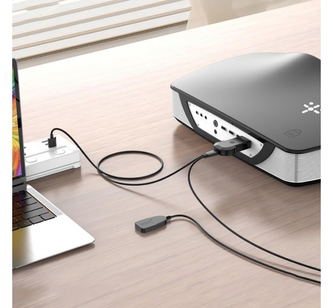 XO Адаптер XO GB012 HDMI - USB-A (M/M) Black