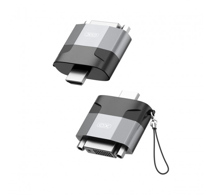 XO Адаптер XO HDMI-DVI (M/F) Black/Grey (GB013-HDMIDVI.tranish)