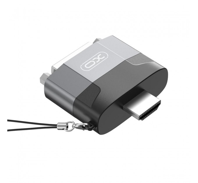 XO Адаптер XO HDMI-DVI (M/F) Black/Grey (GB013-HDMIDVI.tranish)