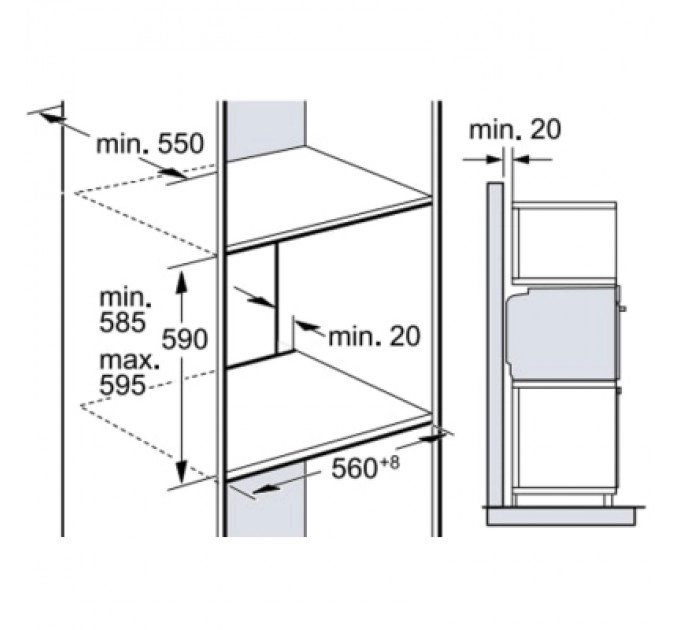 Bosch Духова шафа Bosch HUA736ER0