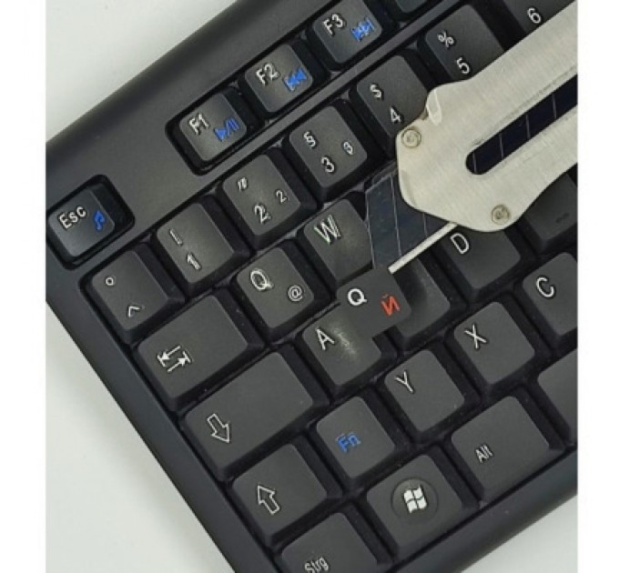 BestKey Наклейка на клавіатуру BestKey непрозора чорна, 76, помаранчевий (BKU13ORA/014)