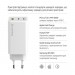 ColorWay Мережевий зарядний пристрій ColorWay GaN Mini 100W PD Port PPS USB (USB-2C1A) White (CW-CHS061PD-WT)