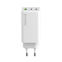 Мережевий зарядний пристрій ColorWay GaN Mini 100W PD Port PPS USB (USB-2C1A) White (CW-CHS061PD-WT)