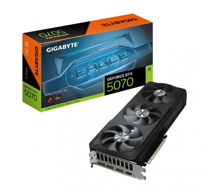 GIGABYTE Відеокарта GF RTX 5070 12GB GDDR7 Eagle OC Gigabyte (GV-N5070EAGLE OC-12GD)