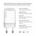 Мережевий зарядний пристрій ColorWay GaN Mini 20W PD Port PPS USB-C White (CW-CHS059PD-WT) + кабель Lightning