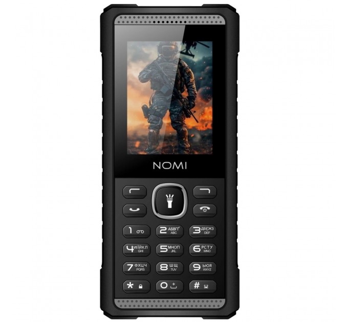 Nomi Мобiльний телефон Nomi i2420 Black-Grey