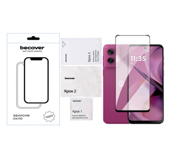 BeCover Скло захисне BeCover Motorola Moto G05 Black (713413)