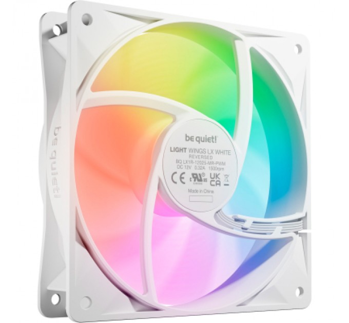 Be quiet! Кулер до корпусу Be quiet! Light Wings LX 120mm PWM Reverse білий (BL133)