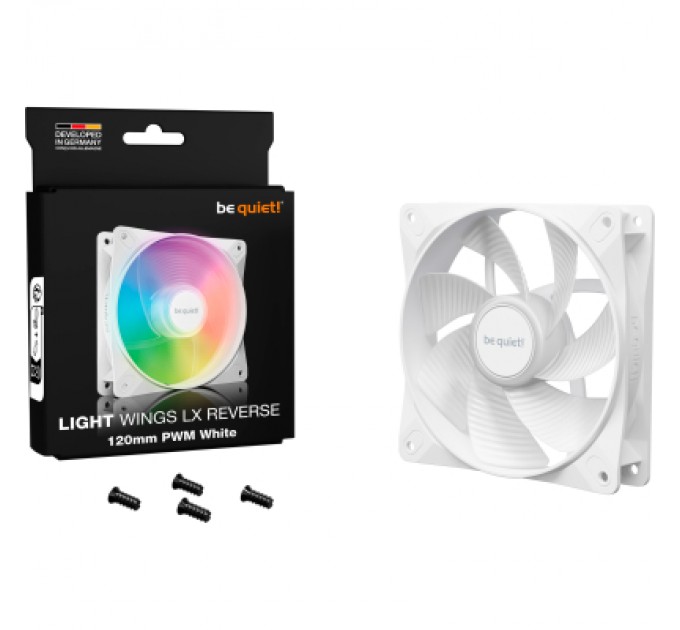 Be quiet! Кулер до корпусу Be quiet! Light Wings LX 120mm PWM Reverse білий (BL133)