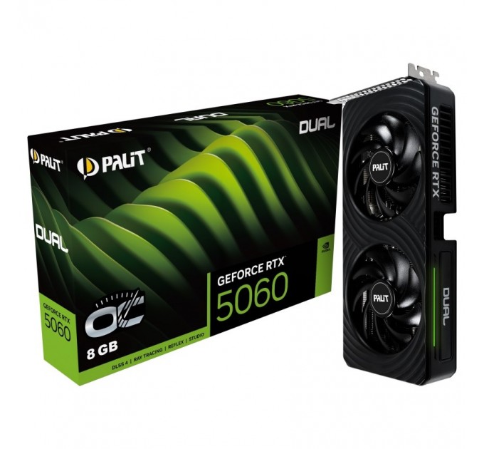 Відеокарта GF RTX 5060 8GB GDDR7 Dual OC Palit (NE75060S19P1-GB2063D)