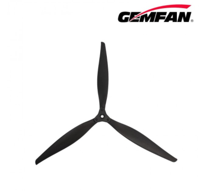 Gemfan Пропелер для дрона Gemfan F1510 Folding 3 Blade Glass Fiber Nylon - Black 1CW + 1CCW (PMGNF1510-3A2)
