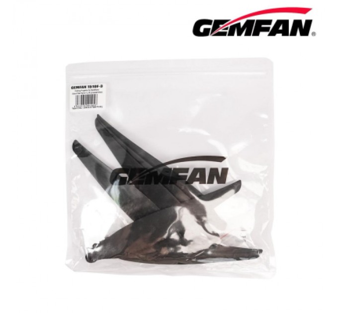 Gemfan Пропелер для дрона Gemfan F1510 Folding 3 Blade Glass Fiber Nylon - Black 1CW + 1CCW (PMGNF1510-3A2)