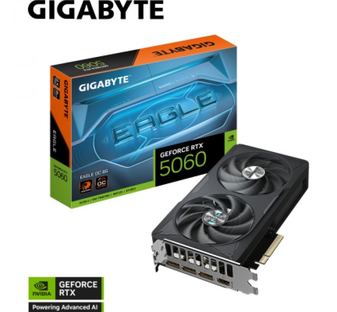 GIGABYTE Відеокарта GIGABYTE GeForce RTX5060 8Gb EAGLE OC (GV-N5060EAGLE OC-8GD)