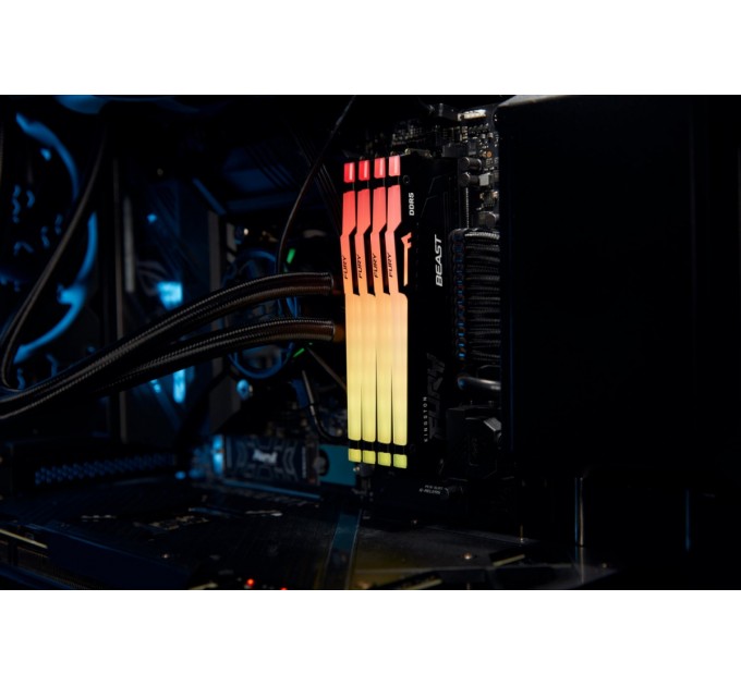Модуль пам`яті DDR5 32GB/5600 Kingston Fury Beast RGB Black (KF556C36BBE2A-32)
