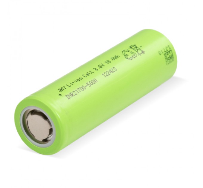 JHY Акумулятор 21700 Li-Ion 5000mAh 3.6V 30A (BOX 320 pcs) JHY (INR21700-50SE/INR21700-5000 BOX)