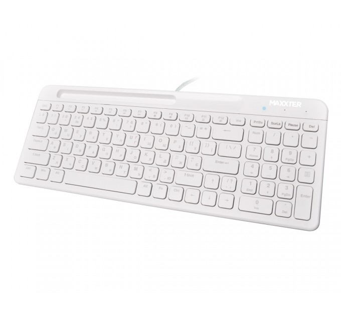 Maxxter Клавiатура Maxxter KB-01W-UA White