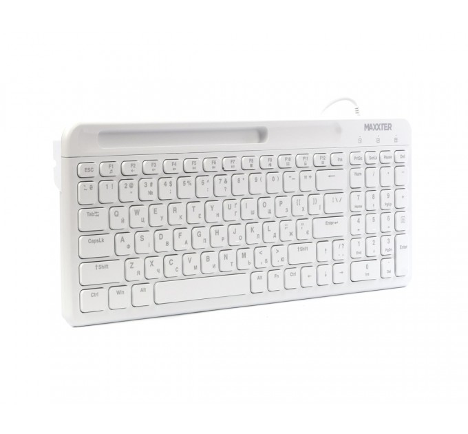 Maxxter Клавiатура Maxxter KB-01W-UA White