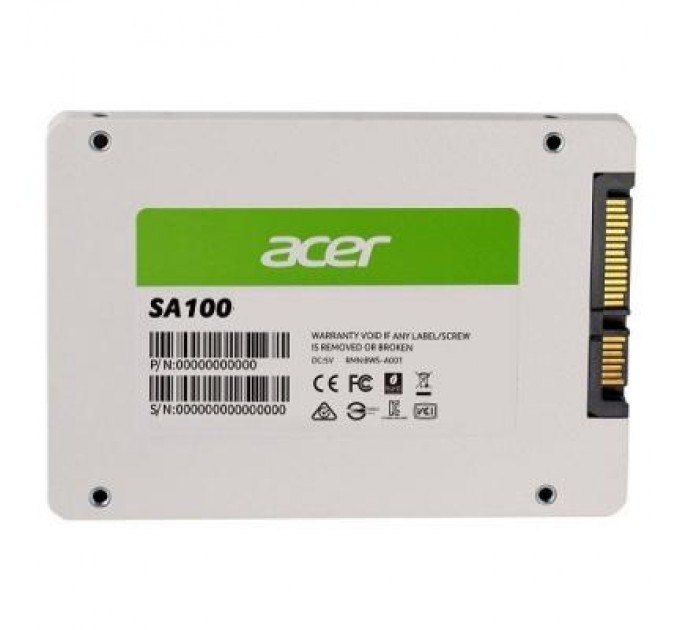 Acer Накопичувач SSD 2.5" 960GB SA100 Acer (BL.9BWWA.104)